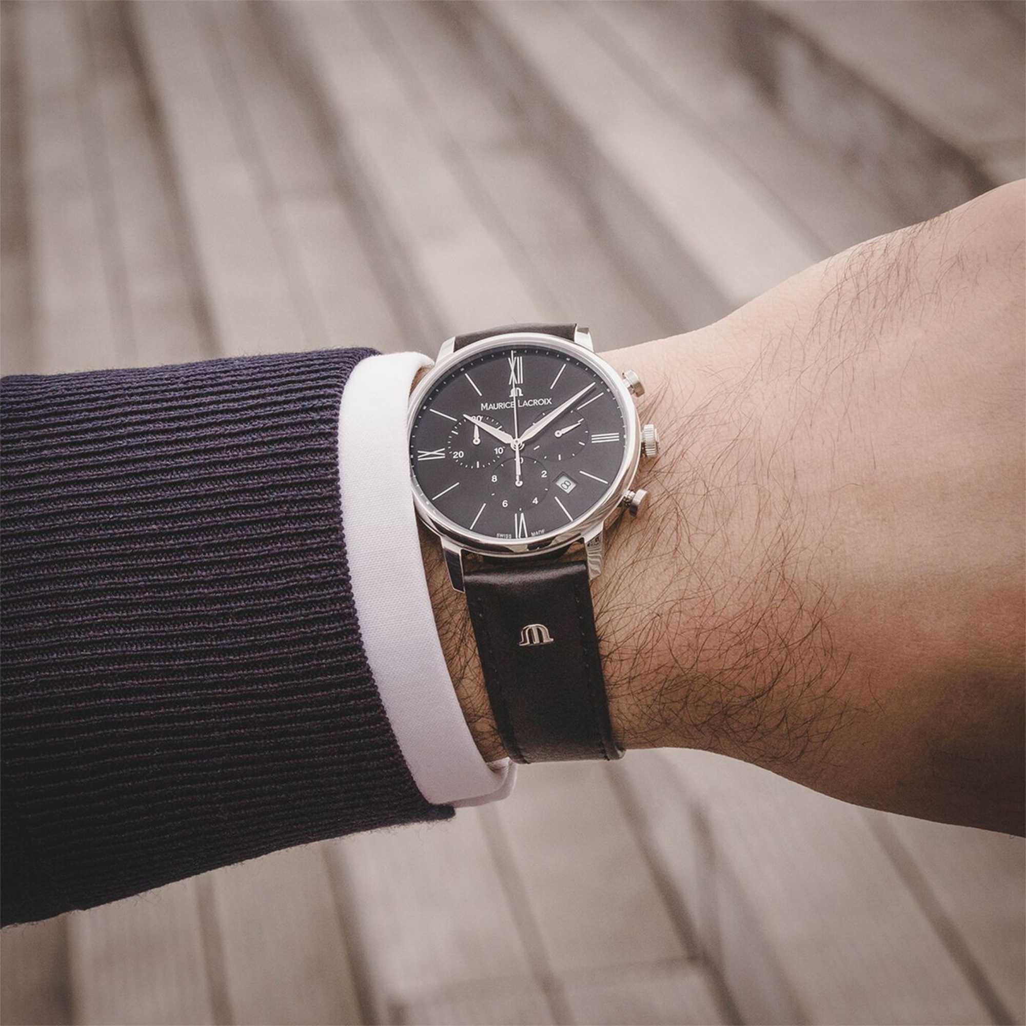 Maurice Lacroix Eliros Chronograph (EL1098-SS001-310-1) aus Edelstahl mit Quarz