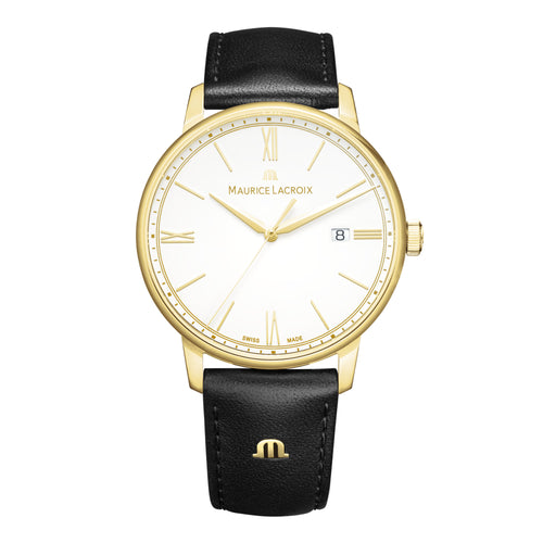 Maurice Lacroix Eliros Date 40 mm (EL1118-PVY01-110-2) aus Gelbgold, Edelstahl