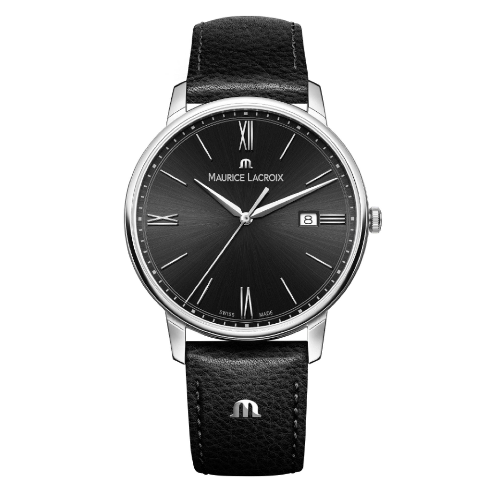 Maurice Lacroix Eliros Date (EL1118-SS001-310-1) aus Leder, Edelstahl mit Diamant