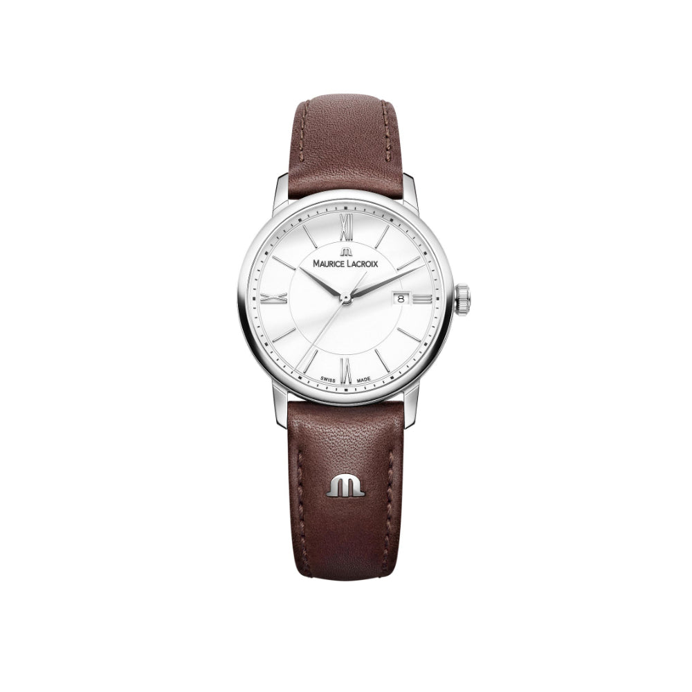 Eliros Date Ladies, Leder • Diamant von Maurice Lacroix (EL1094-SS001-110-1)
