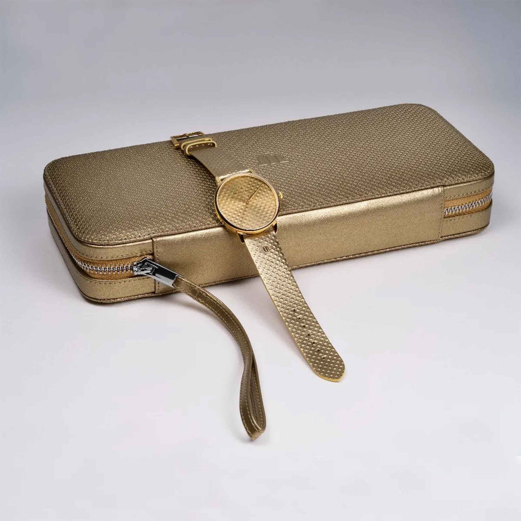 Maurice Lacroix Eliros Date Sunshine (EL1118-PVY01-090-9) aus Leder, Edelstahl