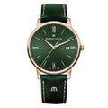 Maurice Lacroix Eliros Green Smoked 40mm (EL1118-PVP01-610-1) aus Leder