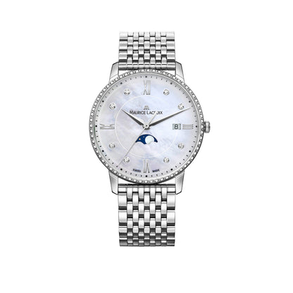Eliros Moonphase, Edelstahl • Diamant • Perlmutt von Maurice Lacroix (EL1096-SD502-170-1)