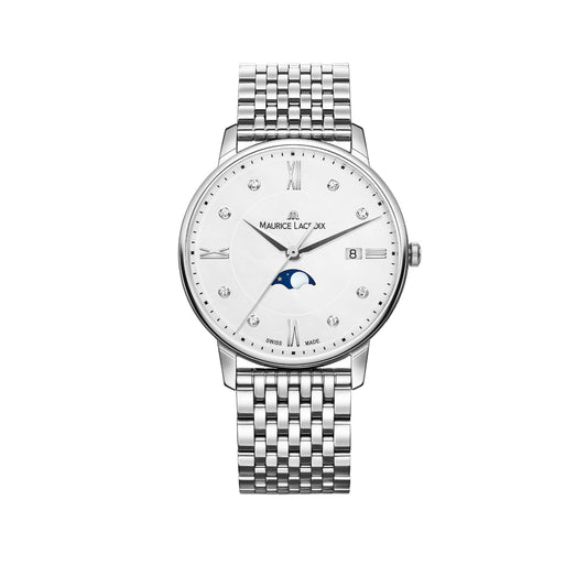 Eliros Moonphase, Edelstahl • Diamant von Maurice Lacroix (EL1096-SS002-150-1)