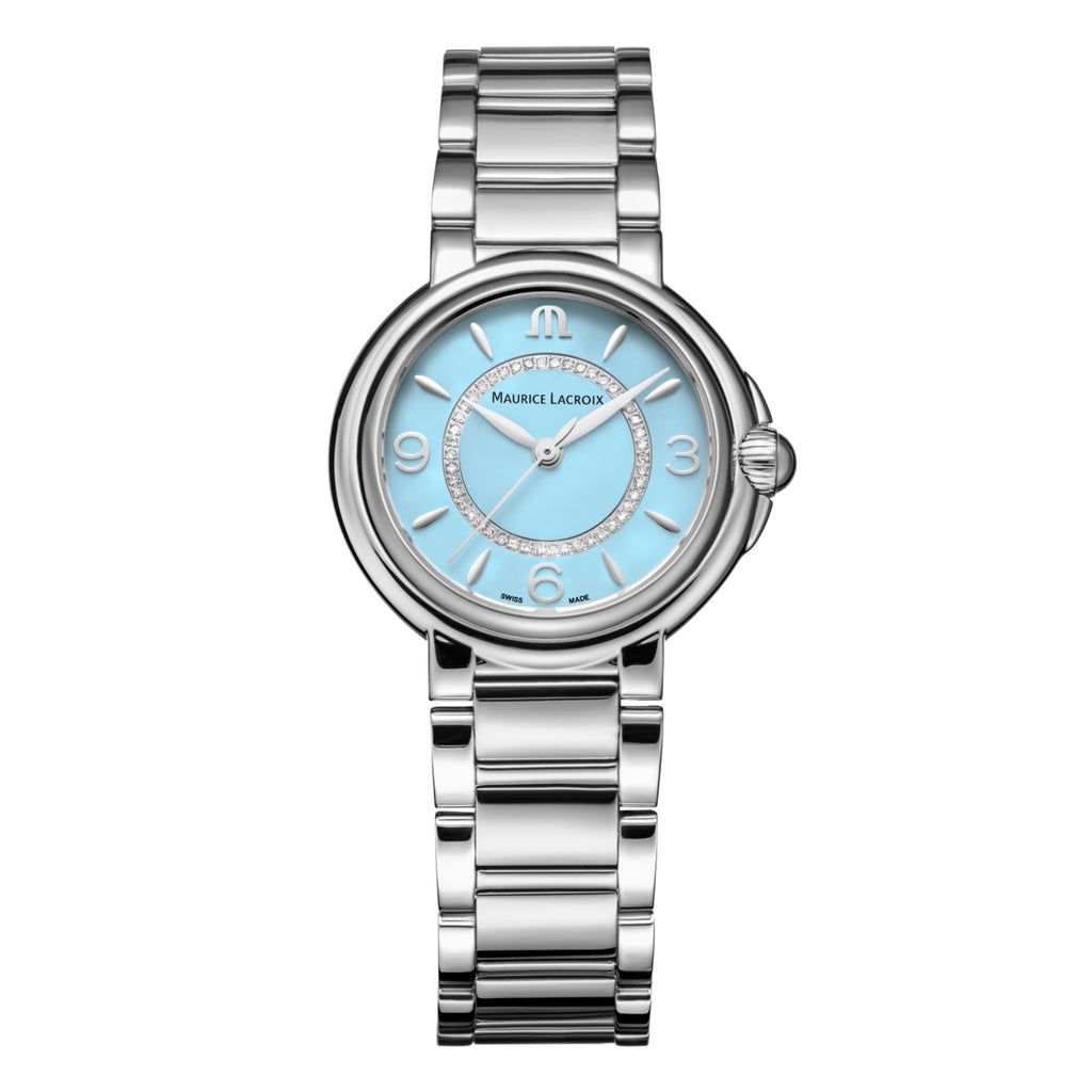 Maurice Lacroix Fabia Colors Edition (FA1104-SS002-E20-1) aus Edelstahl mit Diamant