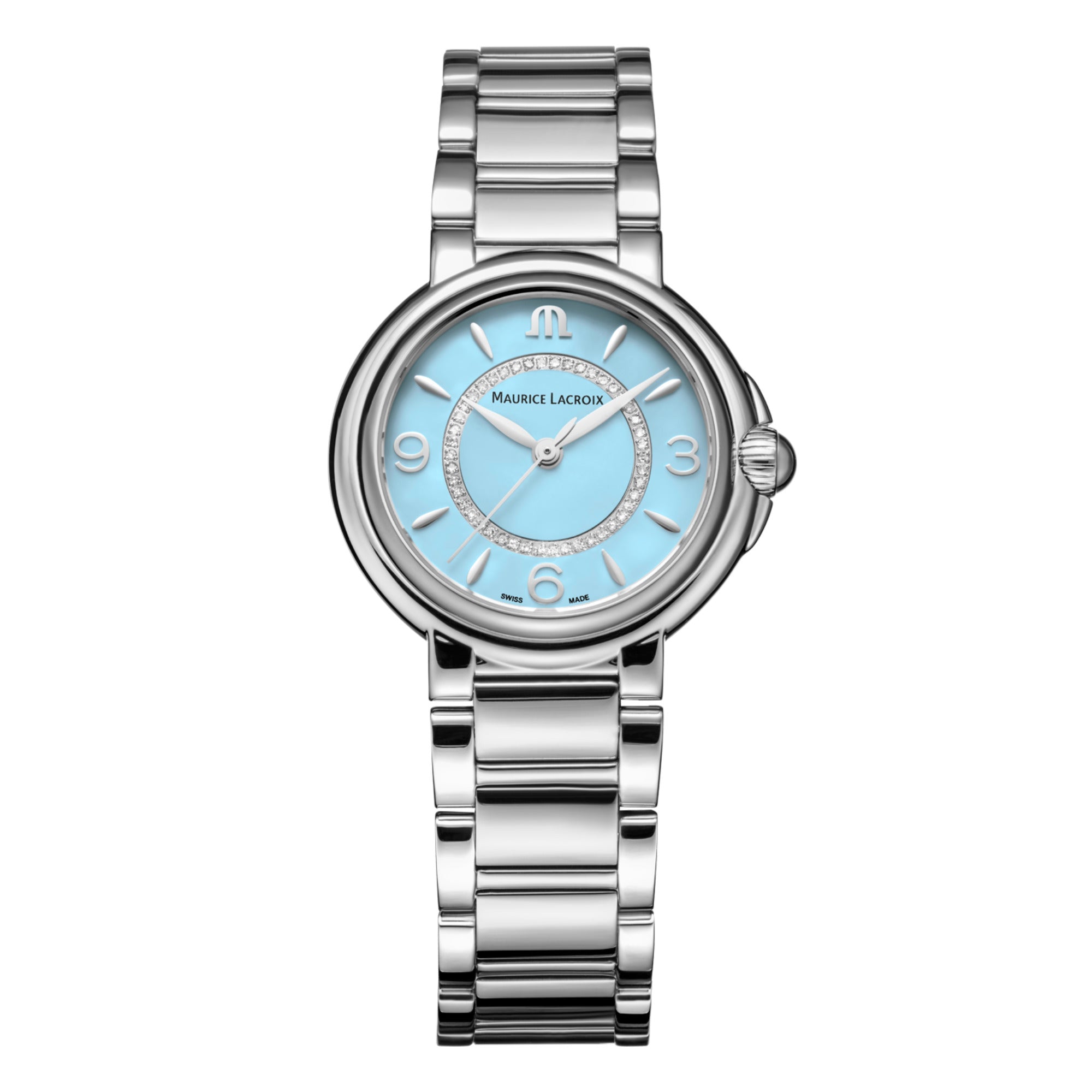 Maurice Lacroix Fabia Colors Edition (FA1104-SS002-E20-1) aus Edelstahl mit Diamant