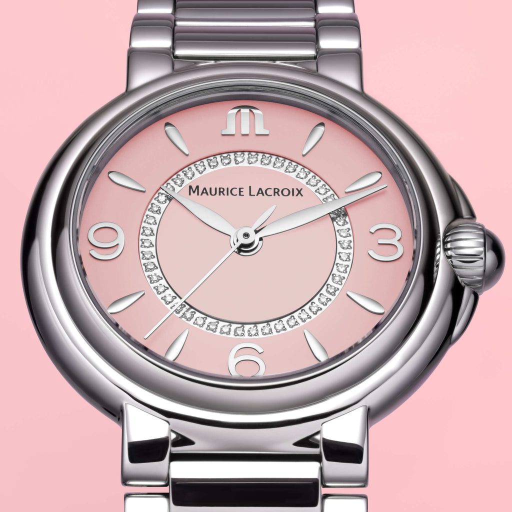 Maurice Lacroix Fabia Colors Edition (FA1104-SS002-F20-1) aus Edelstahl mit Diamant