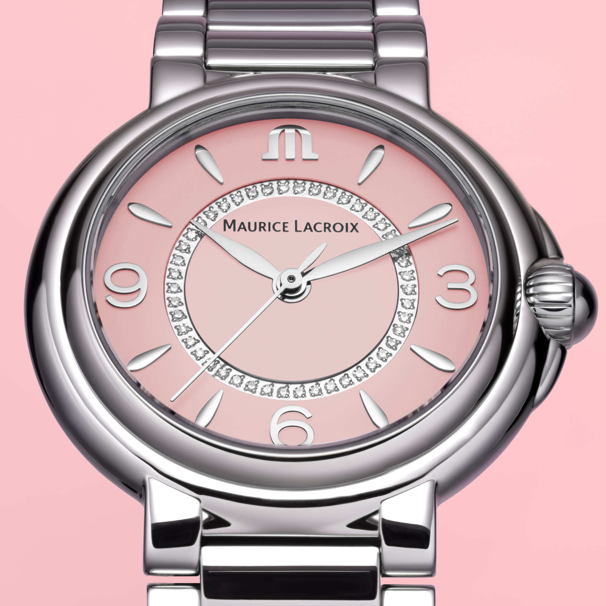 Maurice Lacroix Fabia Colors Edition (FA1104-SS002-F20-1) aus Edelstahl mit Diamant