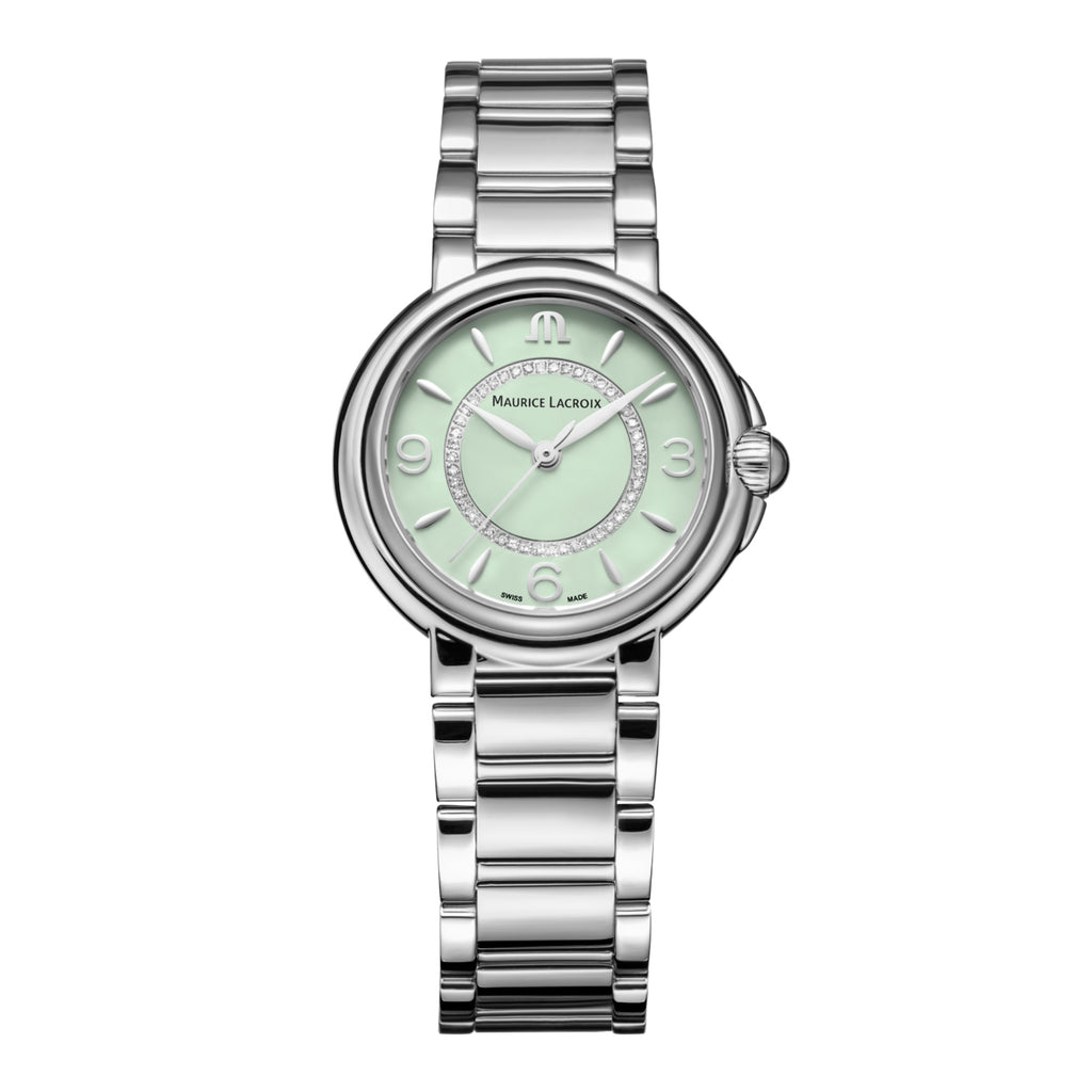 Maurice Lacroix Fabia Colors Edition (FA1104-SS002-G20-1) aus Edelstahl mit Diamant