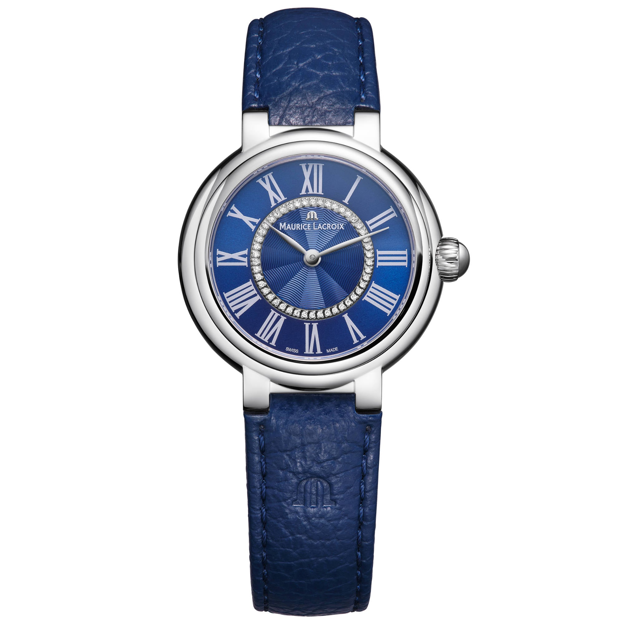 Maurice Lacroix Fiaba Round 33m (FA1306-SS001-410-4) aus Edelstahl mit Diamant