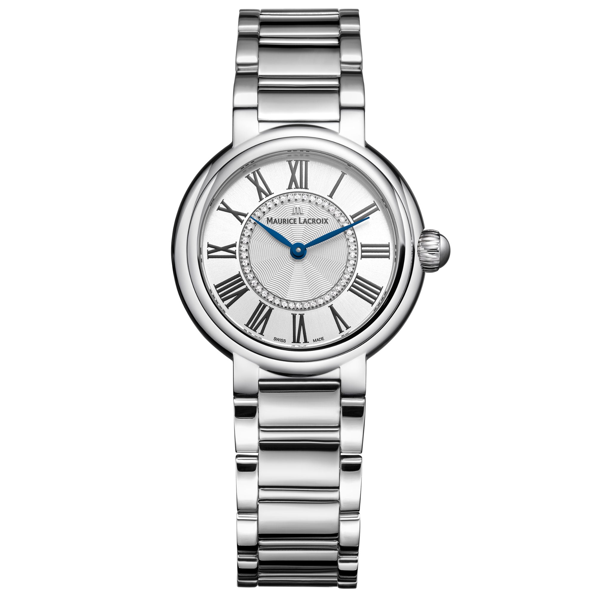 Maurice Lacroix Fiaba Round 33m (FA1306-SS002-110-1) aus Silber mit Diamant