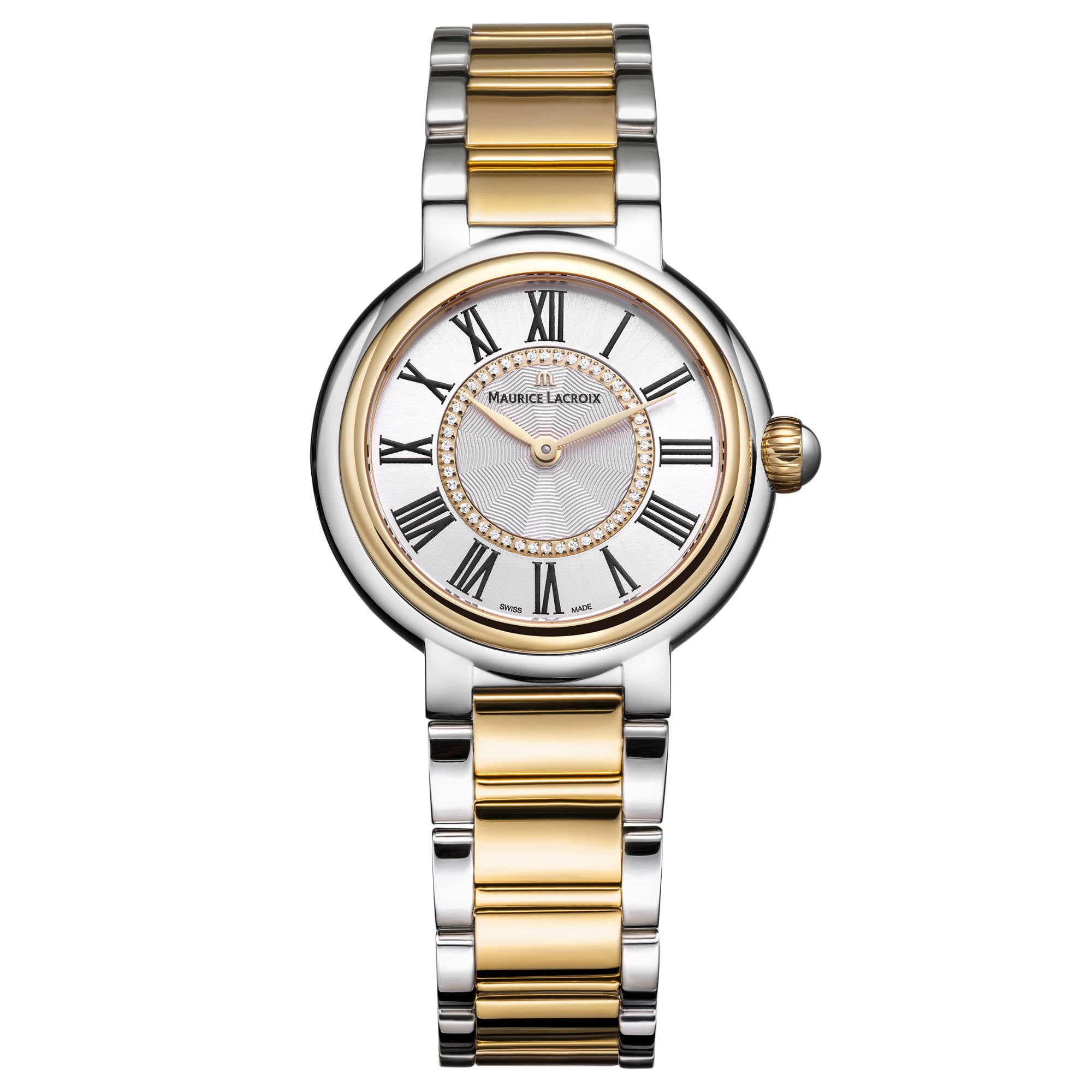 Maurice Lacroix Fiaba Round 33m (FA1306-SSY13-110-1) aus Silber mit Diamant