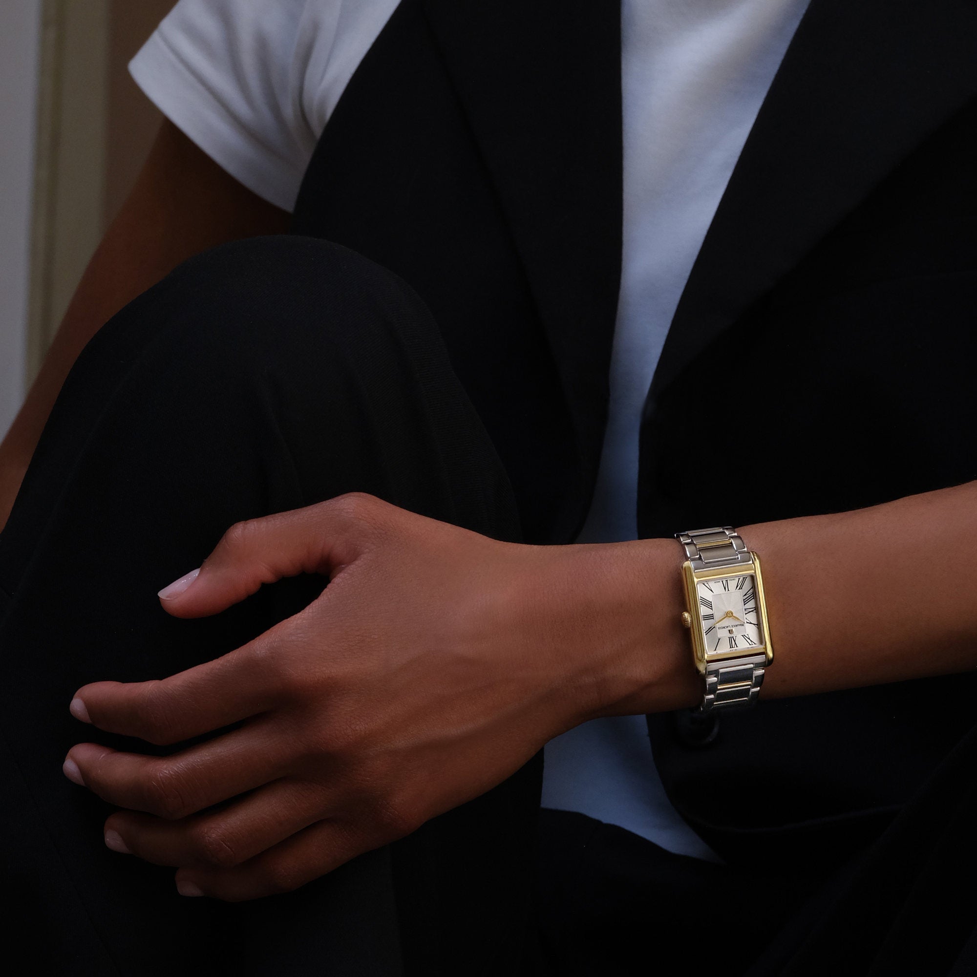 Maurice Lacroix Fiaba Square (FA1205-PVY02-110-A) aus Bicolor-Gold