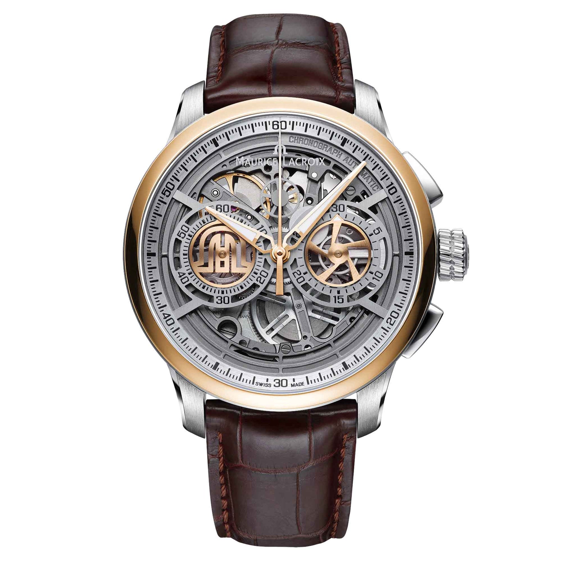 Masterpiece Chronograph Skeleton 45 mm, Roségold von Maurice Lacroix (MP6028-PS101-001-1)