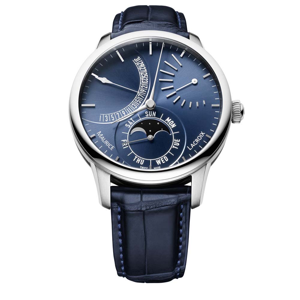 Masterpiece Lune Retrograde, Leder • Diamant von Maurice Lacroix (MP6528-SS001-430-1)