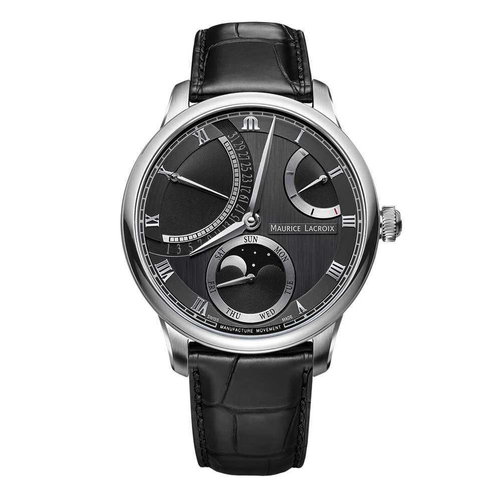 Masterpiece Moon Retrograde, Leder • Diamant von Maurice Lacroix (MP6588-SS001-331-1)