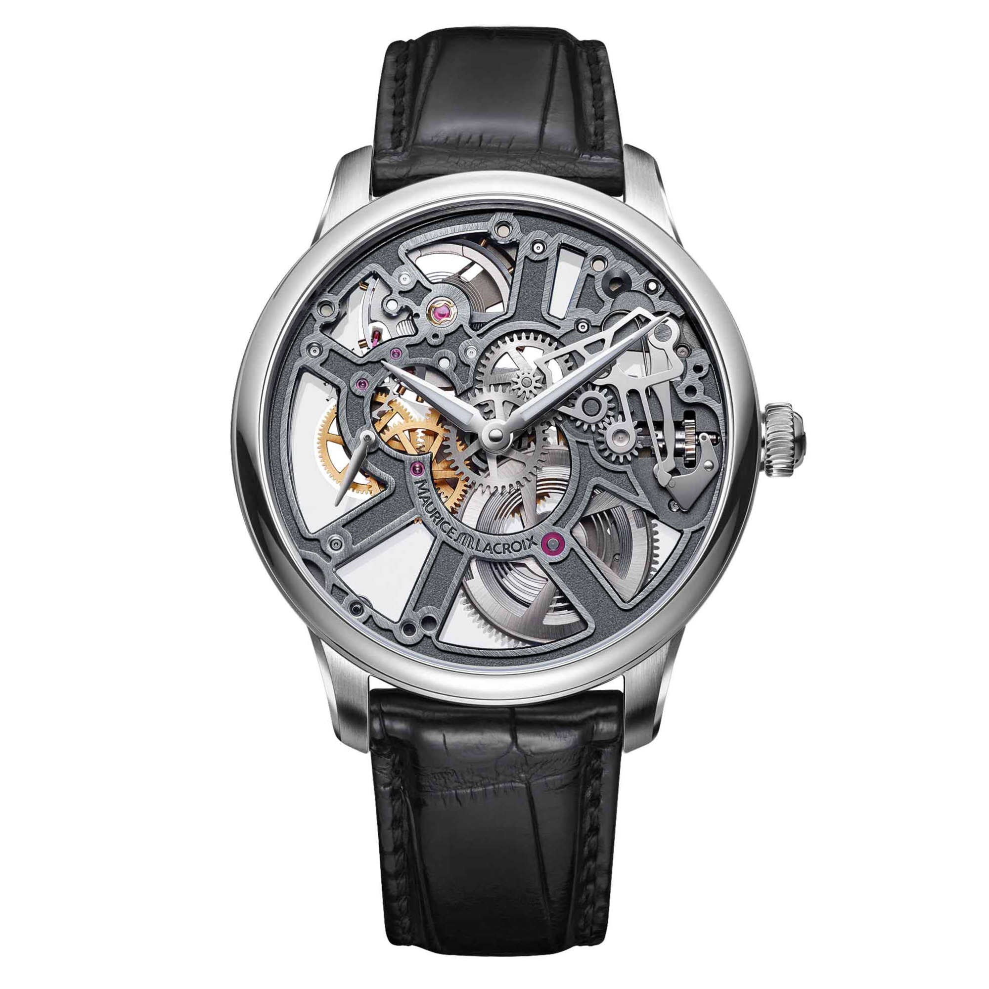 Maurice Lacroix Masterpiece Skeleton (MP7228-SS001-003-1) aus Edelstahl