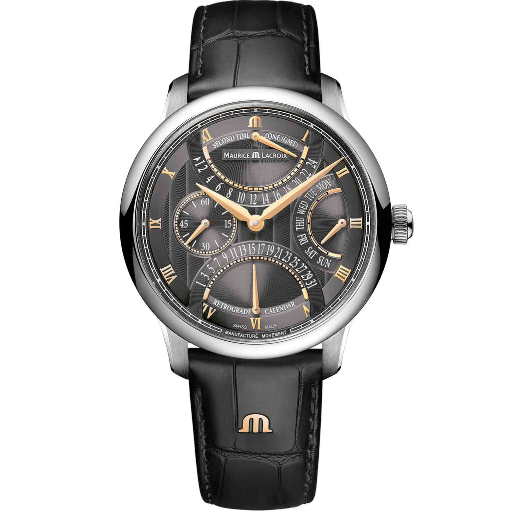Maurice Lacroix Masterpiece Triple Rétrograde 43 mm (MP6538-SS001-310-1) aus Silber