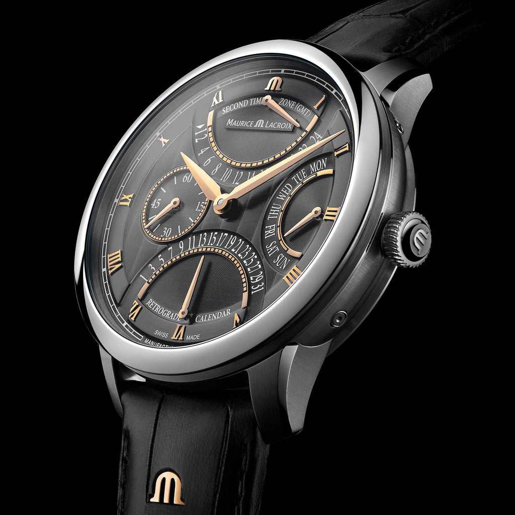 Maurice Lacroix Masterpiece Triple Rétrograde 43 mm (MP6538-SS001-310-1) aus Silber