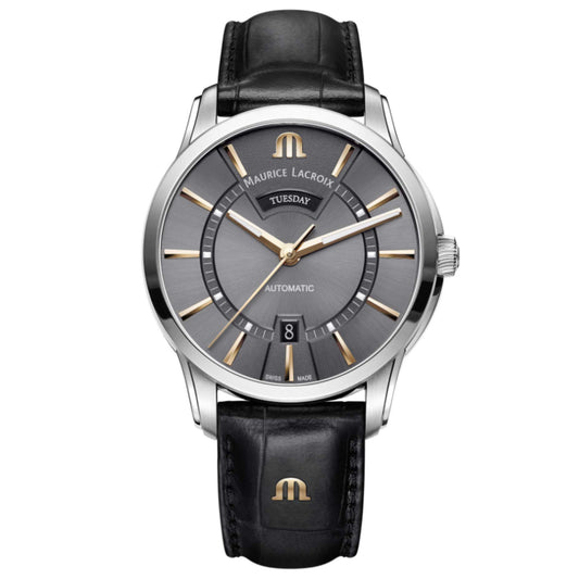 Maurice Lacroix Pontos Automatic Day Date (PT6358-SS001-331-1) aus Edelstahl