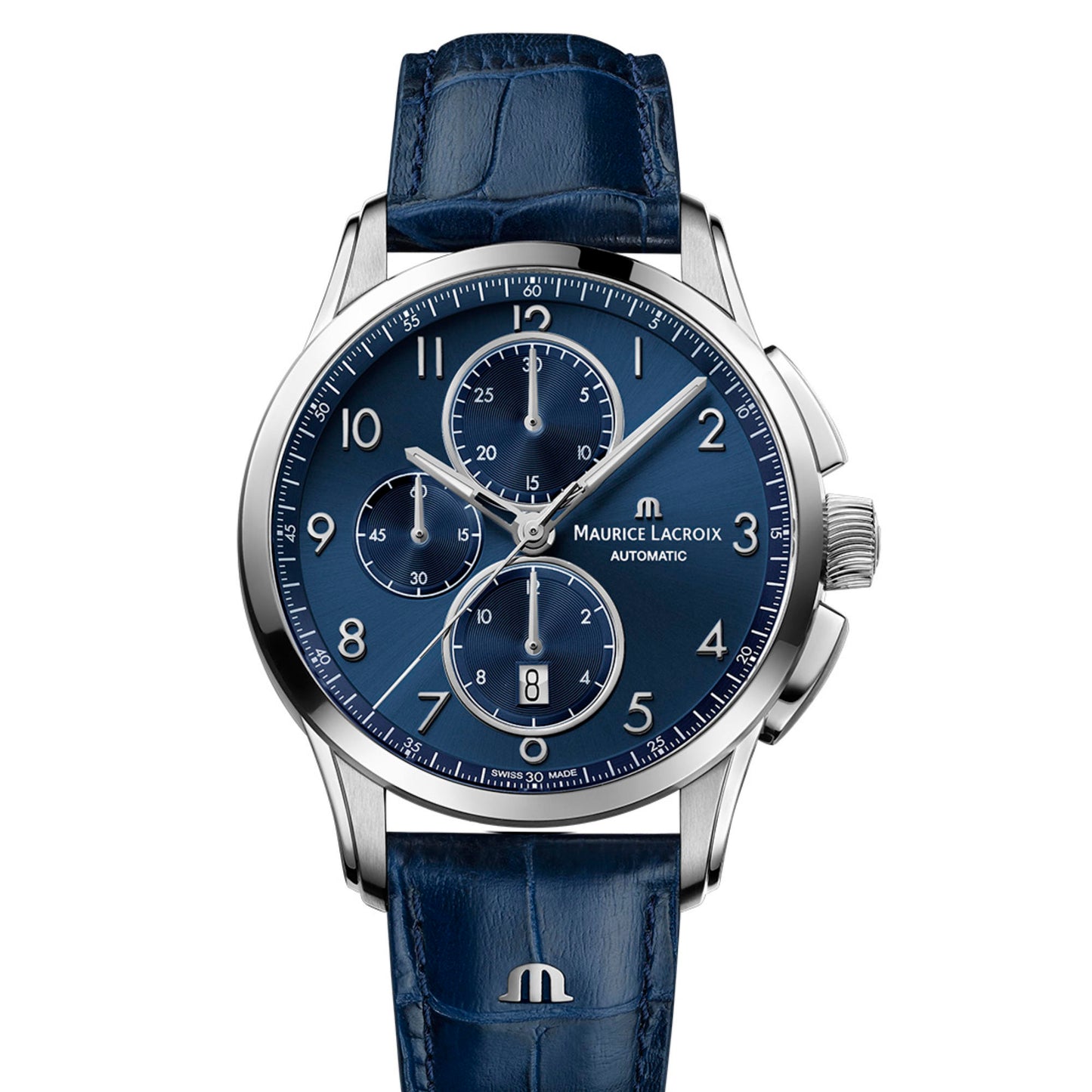 Pontos Chronograph 43 mm, Leder von Maurice Lacroix (PT6388-SS001-420-4)