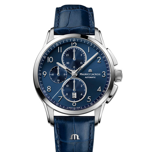 Pontos Chronograph 43 mm, Leder von Maurice Lacroix (PT6388-SS001-420-4)