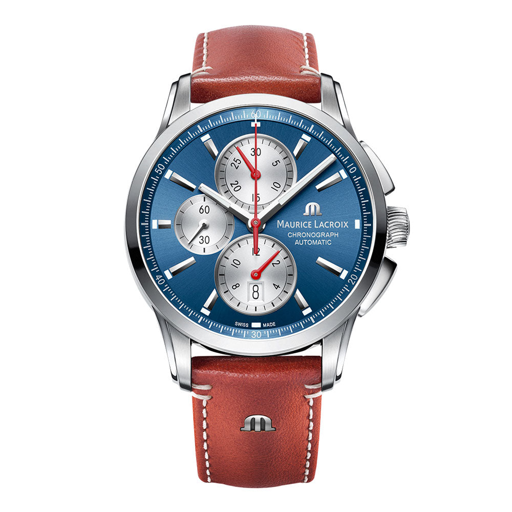 Pontos Chronograph, Leder • Diamant von Maurice Lacroix (PT6388-SS001-430-2)