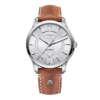 Pontos Day Date, Leder • Diamant von Maurice Lacroix (PT6358-SS001-130-2)