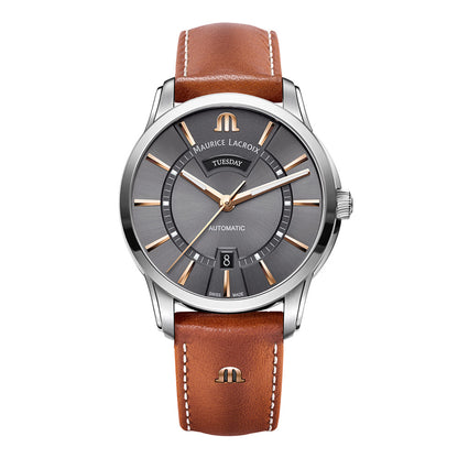 Pontos Day Date, Leder • Diamant von Maurice Lacroix (PT6358-SS001-331-2)