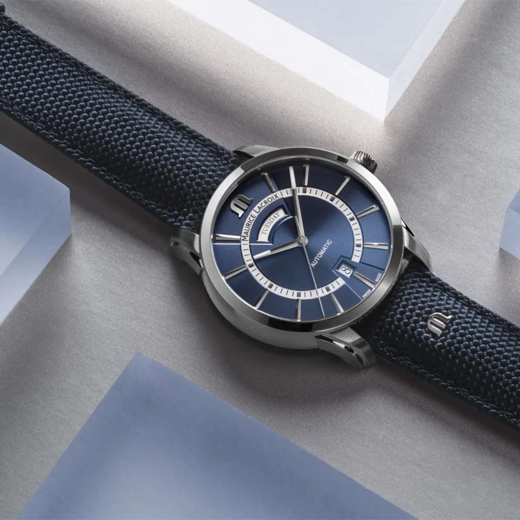 Maurice Lacroix Pontos Day Date (PT6358-SS004-431-4) aus Edelstahl