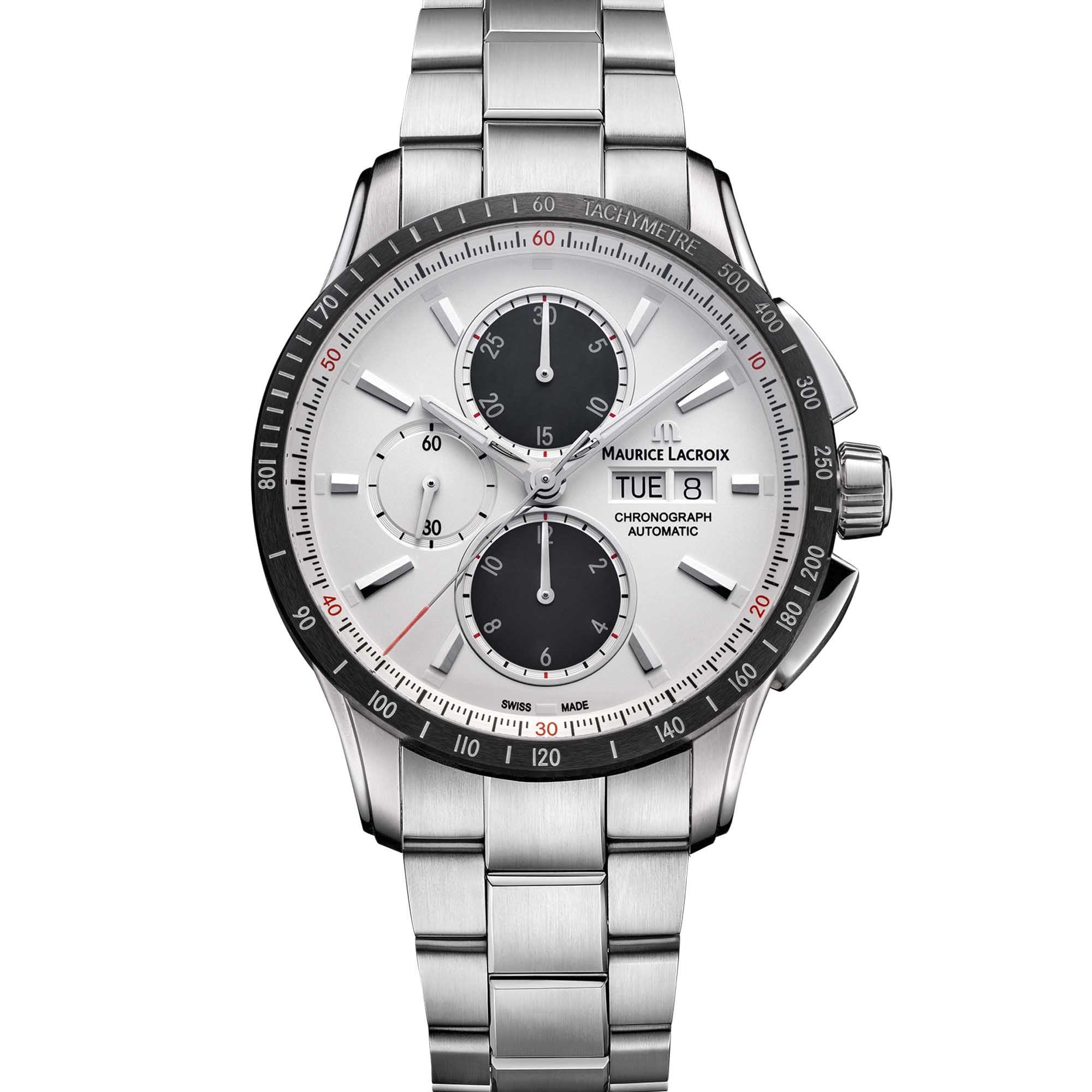 Maurice Lacroix Pontos S Chronograph (PT6038-SSL22-130-1) aus Silber
