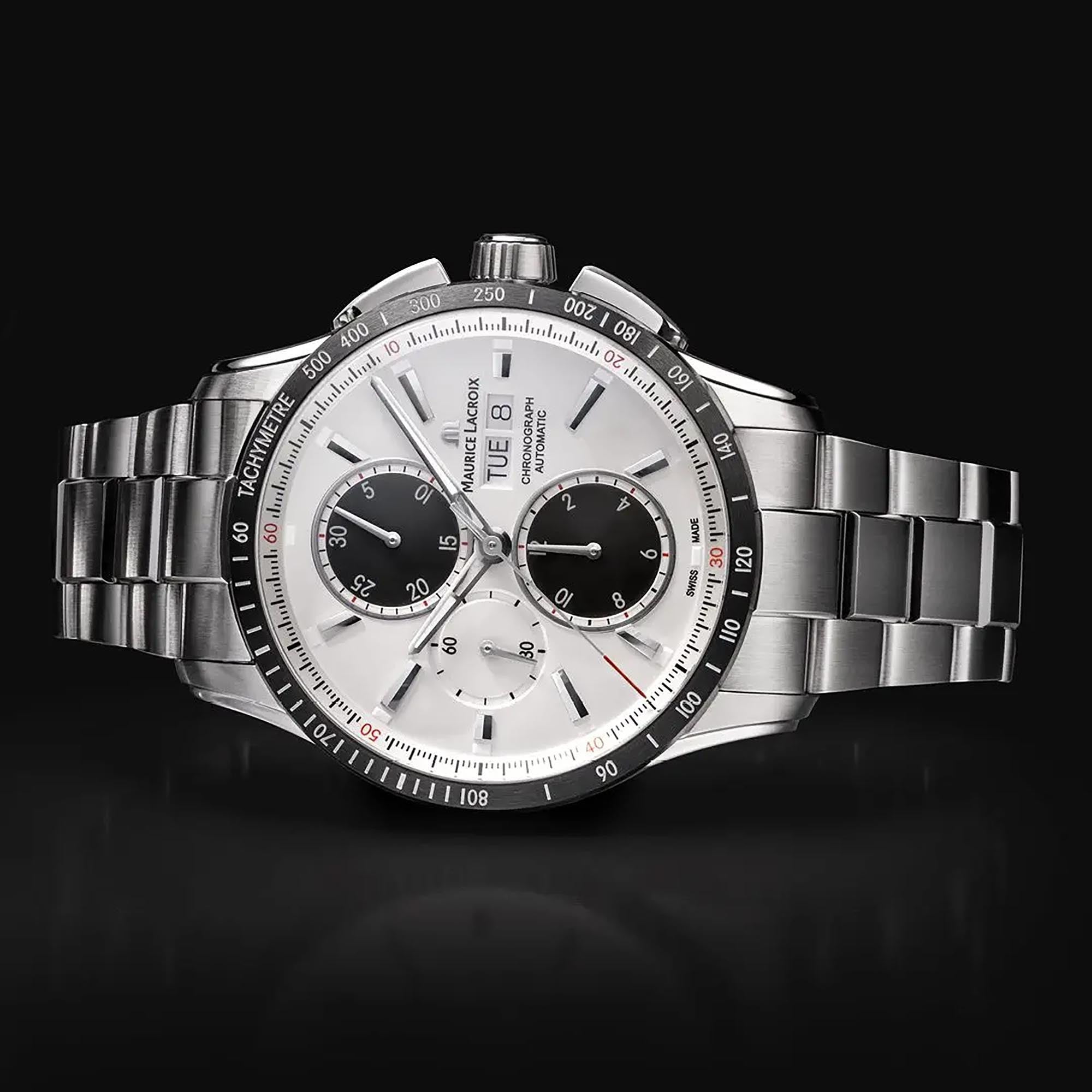 Maurice Lacroix Pontos S Chronograph (PT6038-SSL22-130-1) aus Silber