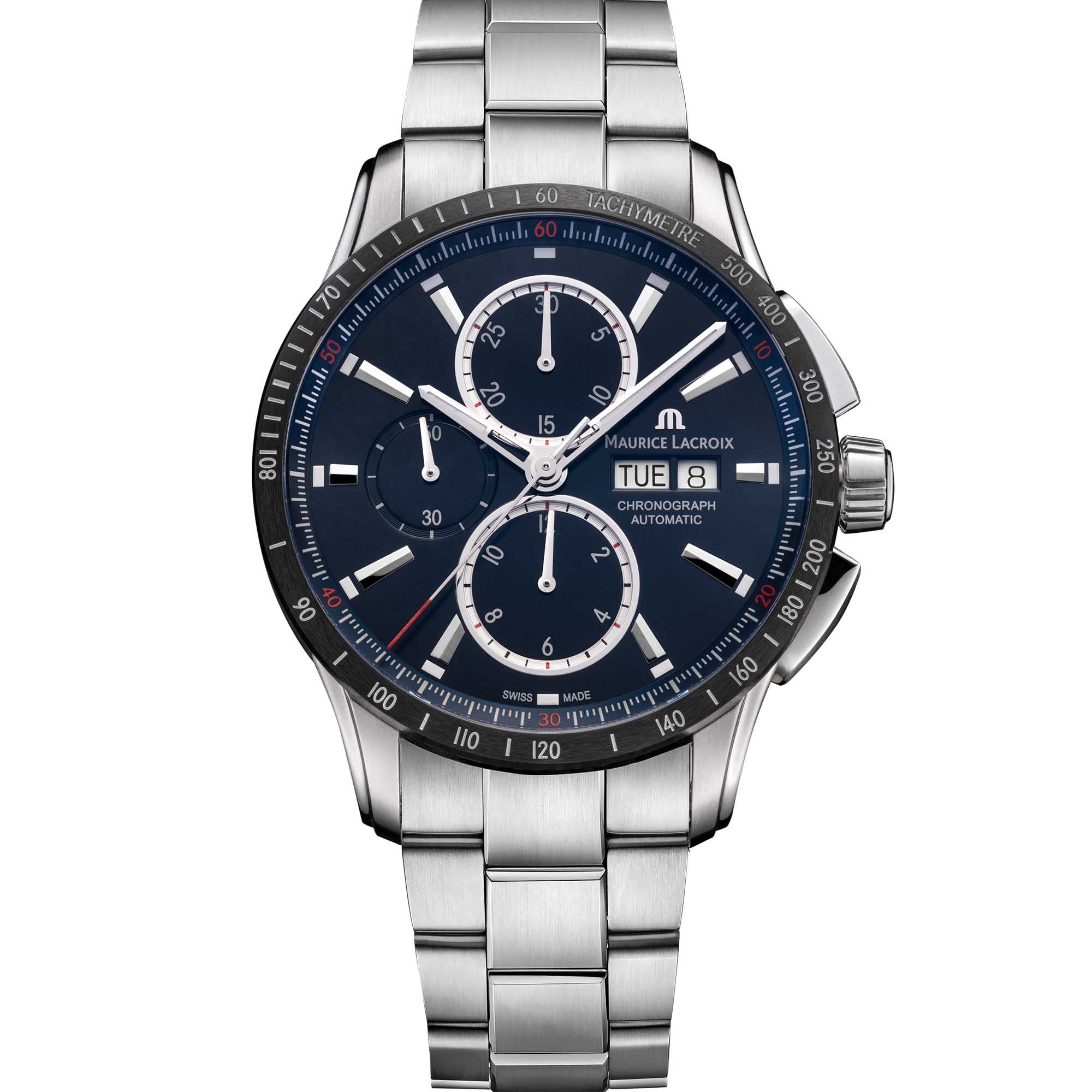 Maurice Lacroix Pontos S Chronograph (PT6038-SSL22-430-1) aus Edelstahl