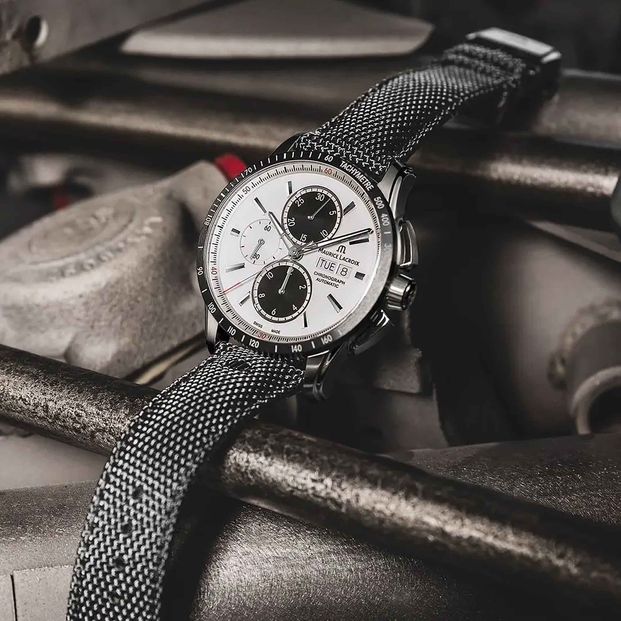 Maurice Lacroix Pontos S Chronograph (PT6038-SSL24-130-2) aus Silber