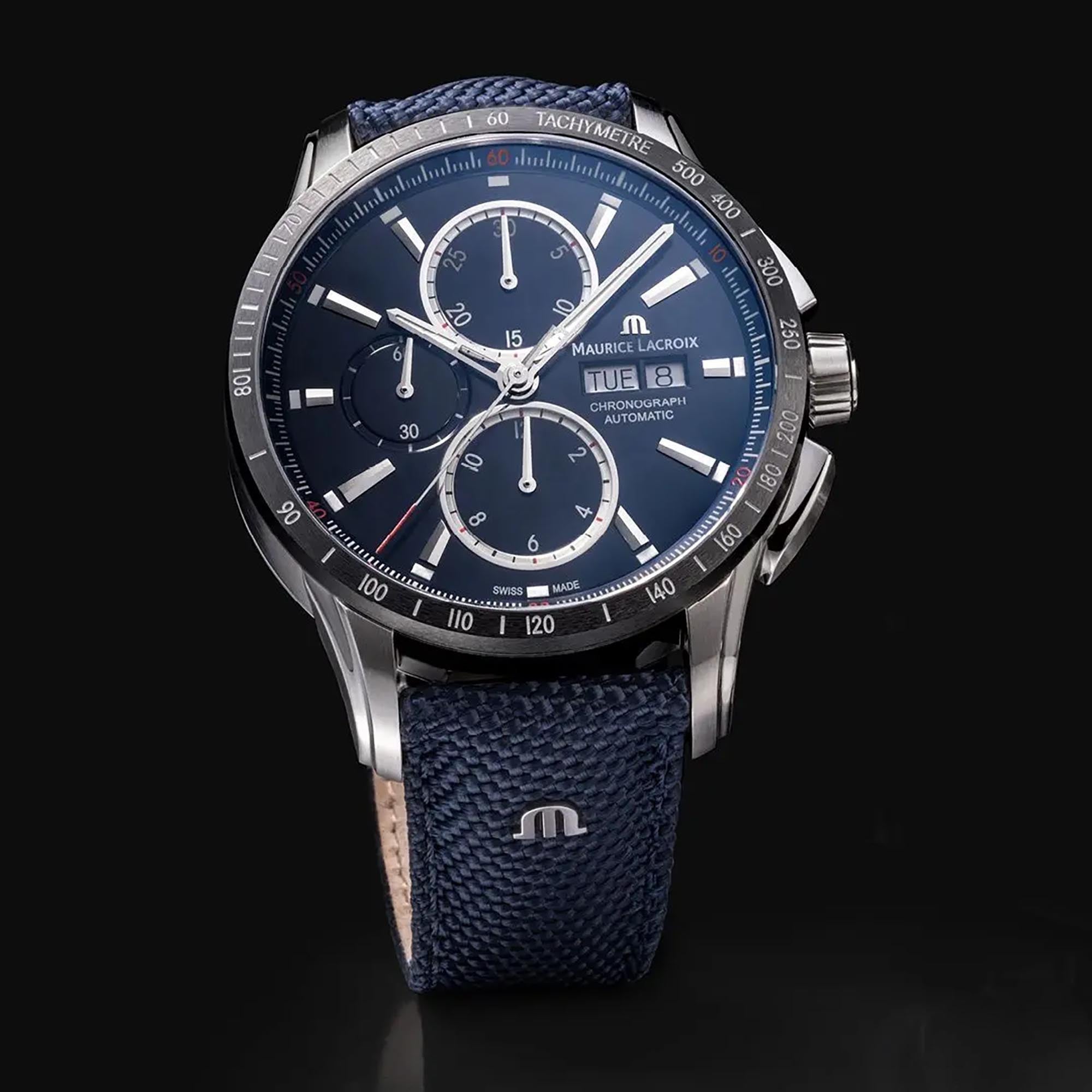 Maurice Lacroix Pontos S Chronograph (PT6038-SSL24-430-4) aus Edelstahl