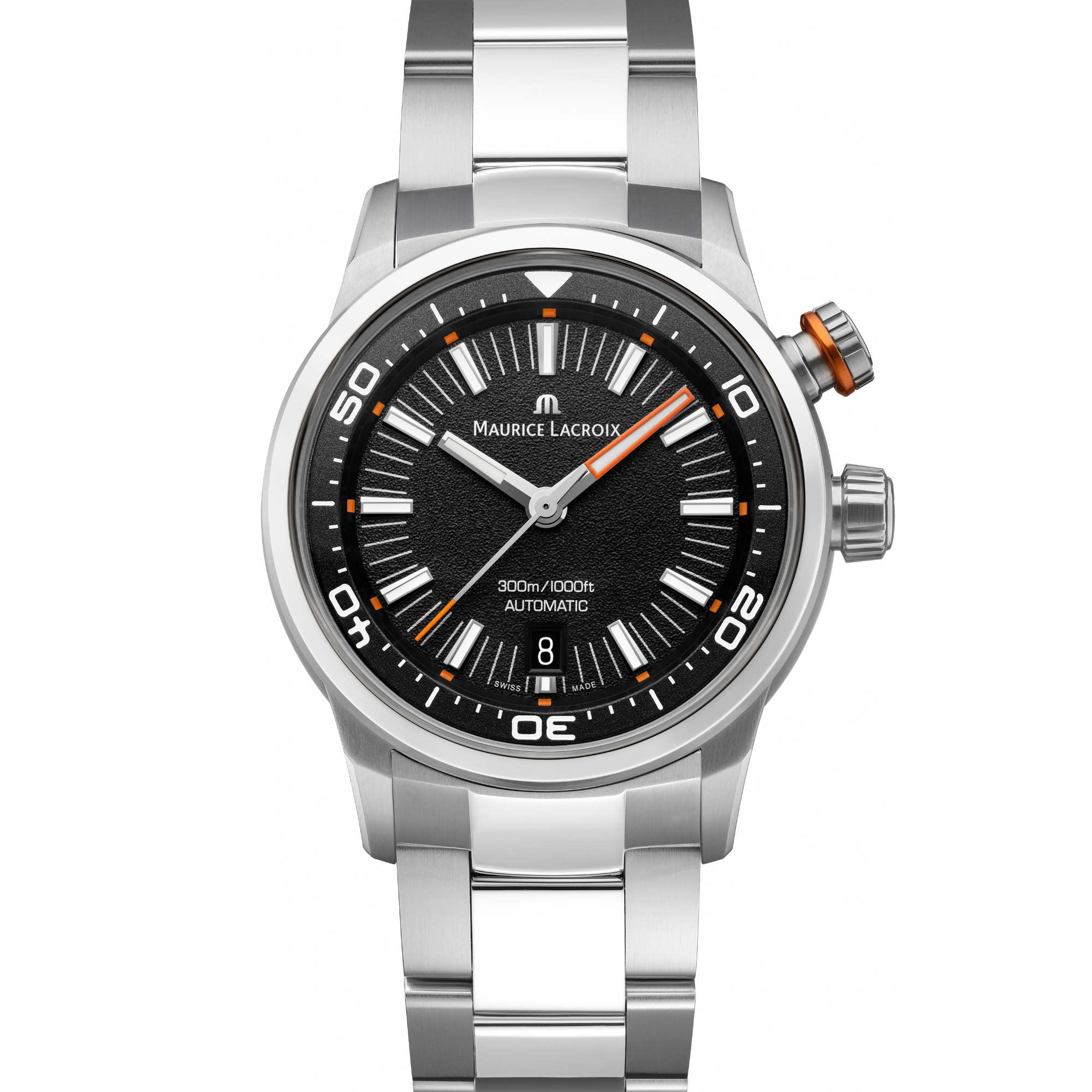 Maurice Lacroix Pontos S Diver (PT6248-SS002-331-1) aus Edelstahl