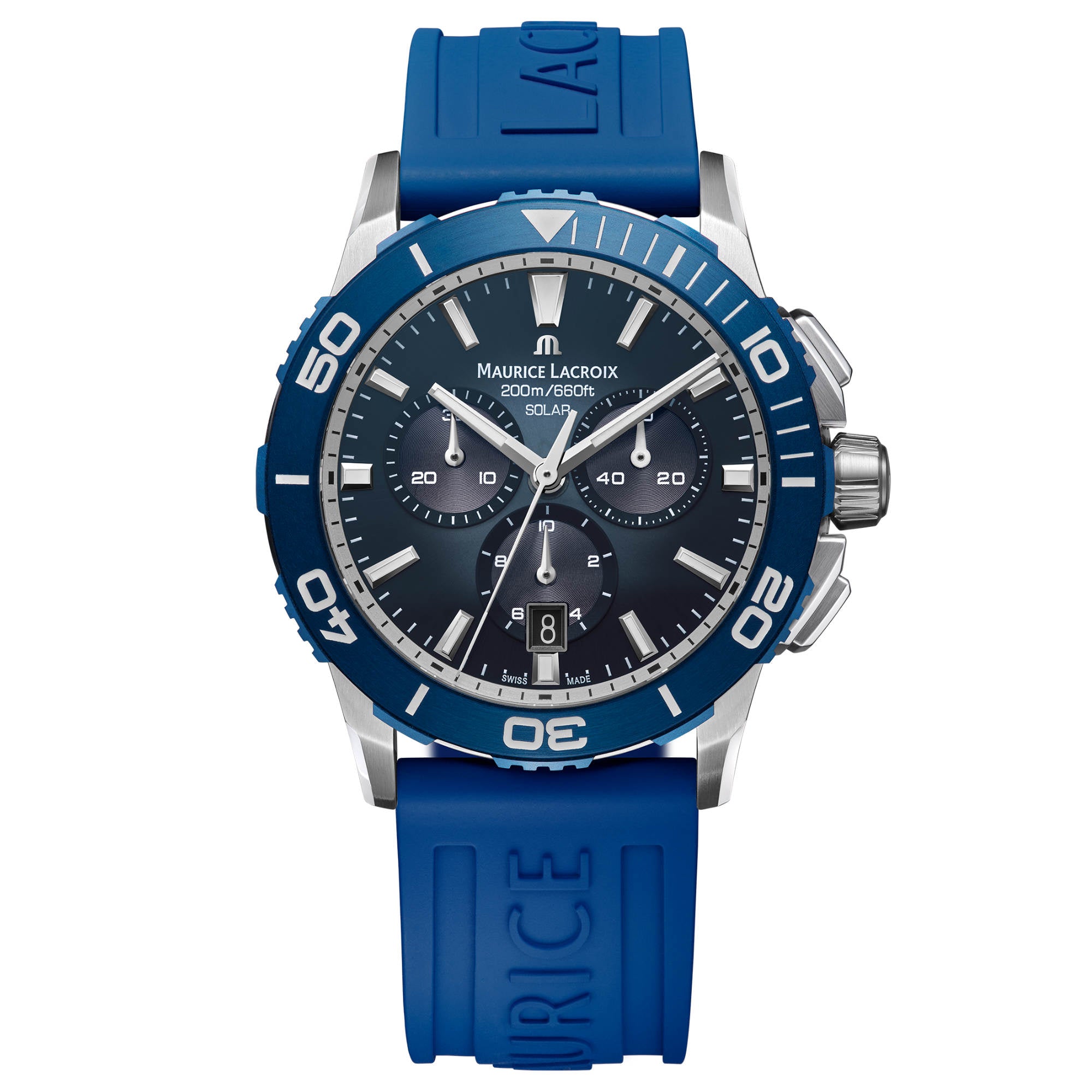Maurice Lacroix Pontos S Solar Chronograph (PT1038-SSL40-430-4) aus Aluminium, Edelstahl