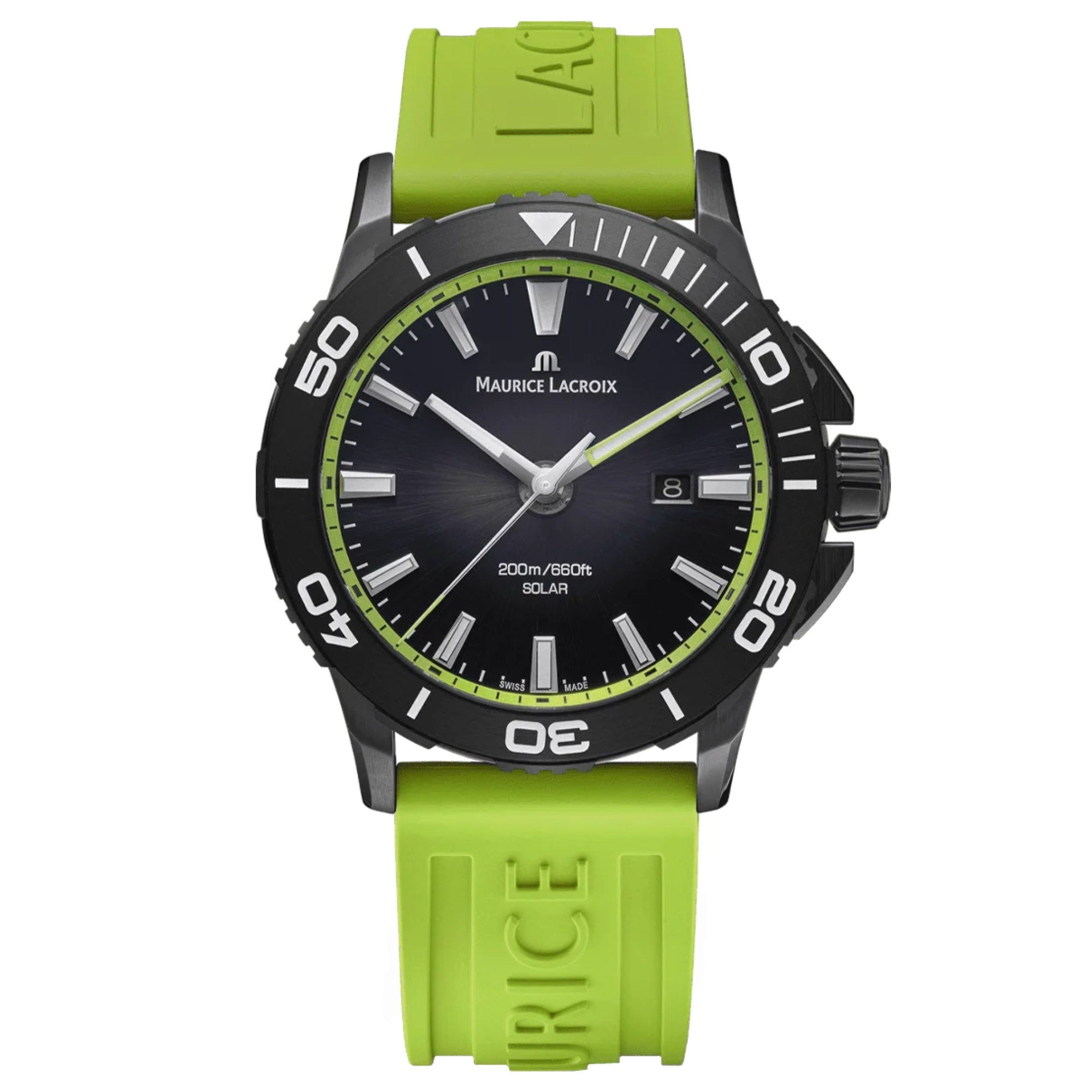 Maurice Lacroix Pontos S Solar (PT1008-DLB00-330-5) aus Aluminium, Edelstahl
