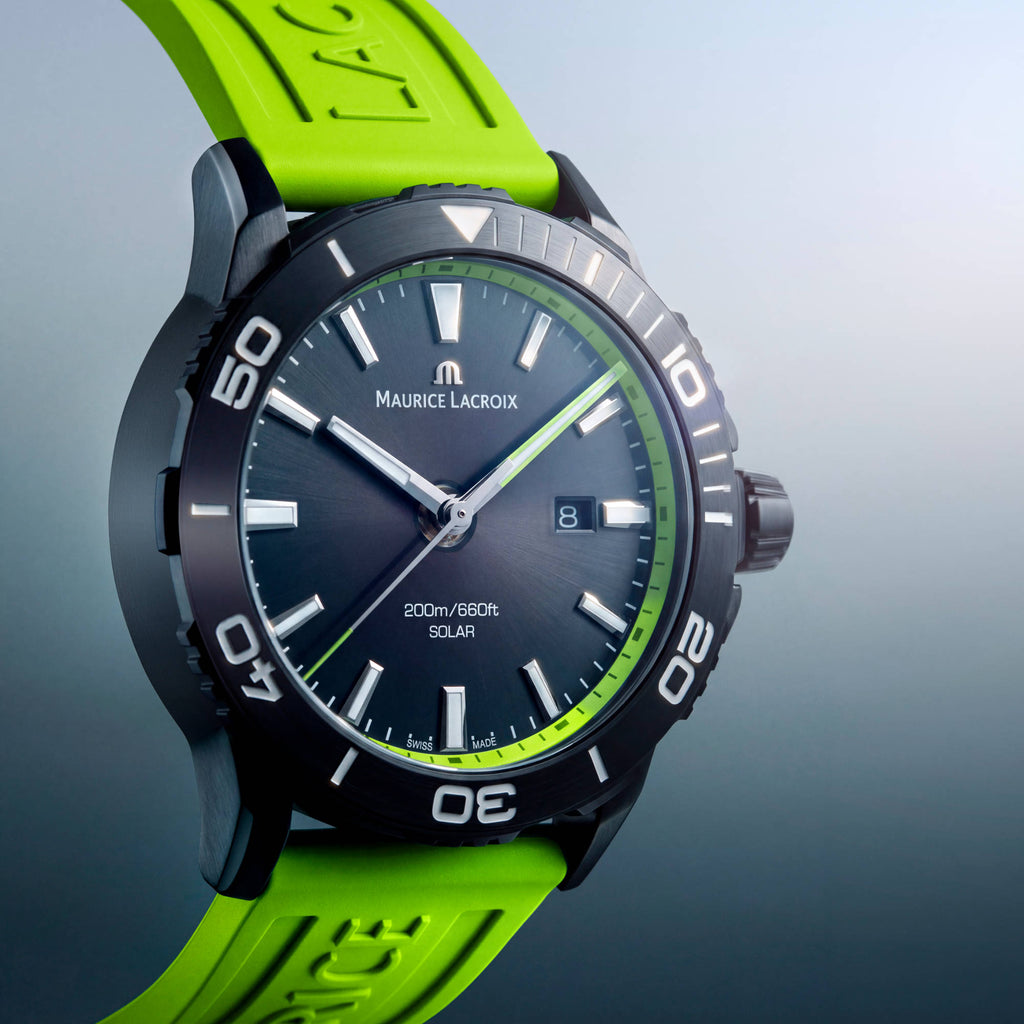 Maurice Lacroix Pontos S Solar (PT1008-DLB00-330-5) aus Aluminium, Edelstahl
