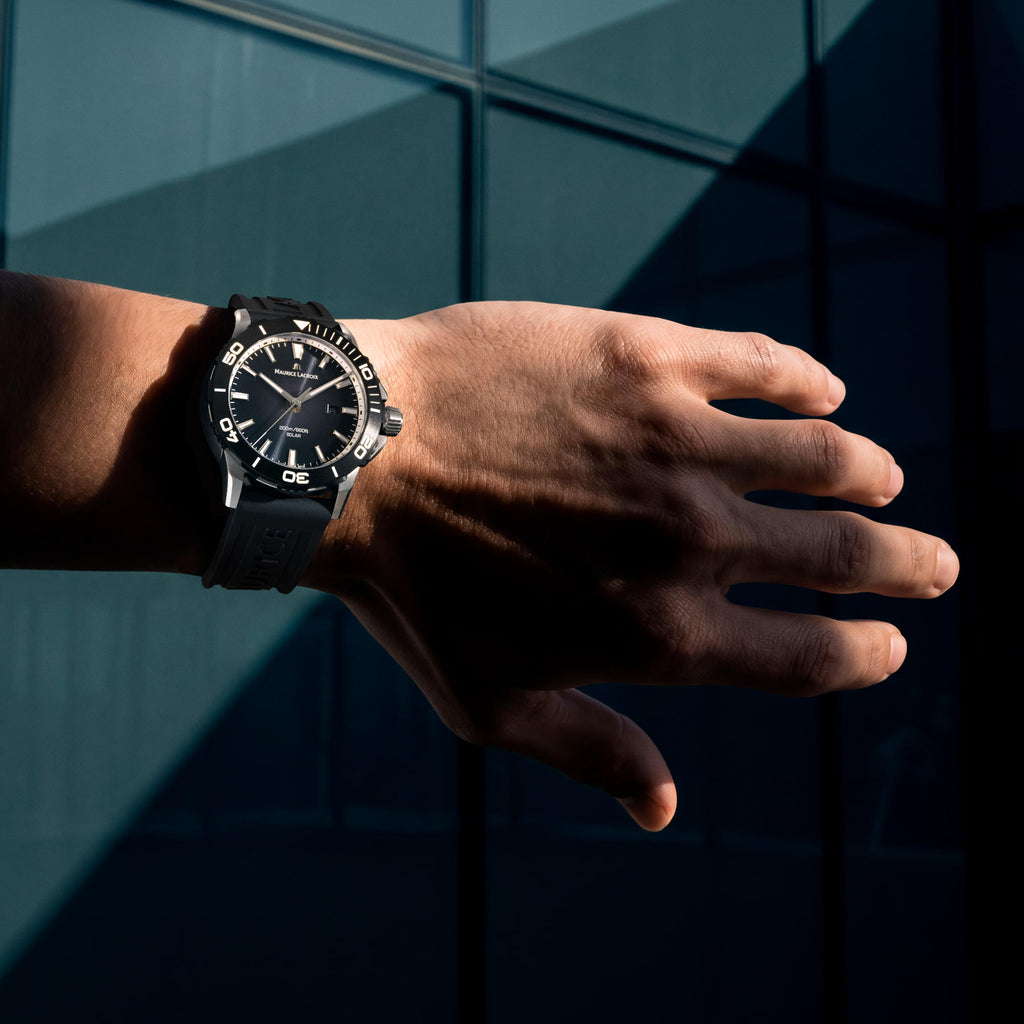 Maurice Lacroix Pontos S Solar (PT1008-SSL20-330-2) aus Aluminium, Edelstahl