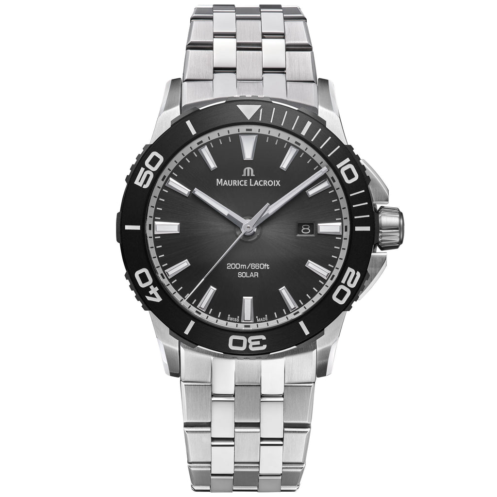 Maurice Lacroix Pontos S Solar (PT1008-SSL22-330-1) aus Aluminium, Edelstahl