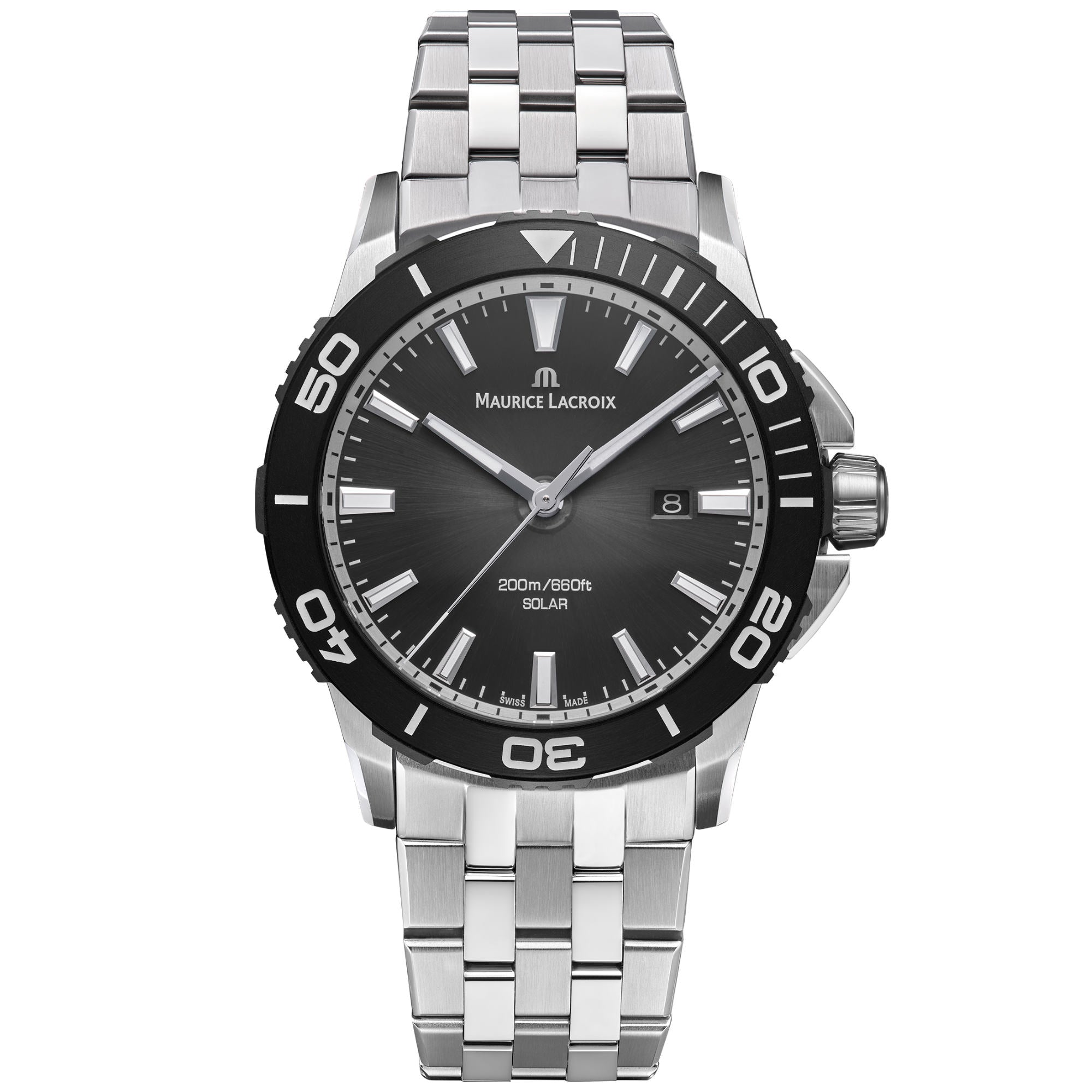 Maurice Lacroix Pontos S Solar (PT1008-SSL22-330-1) aus Aluminium, Edelstahl