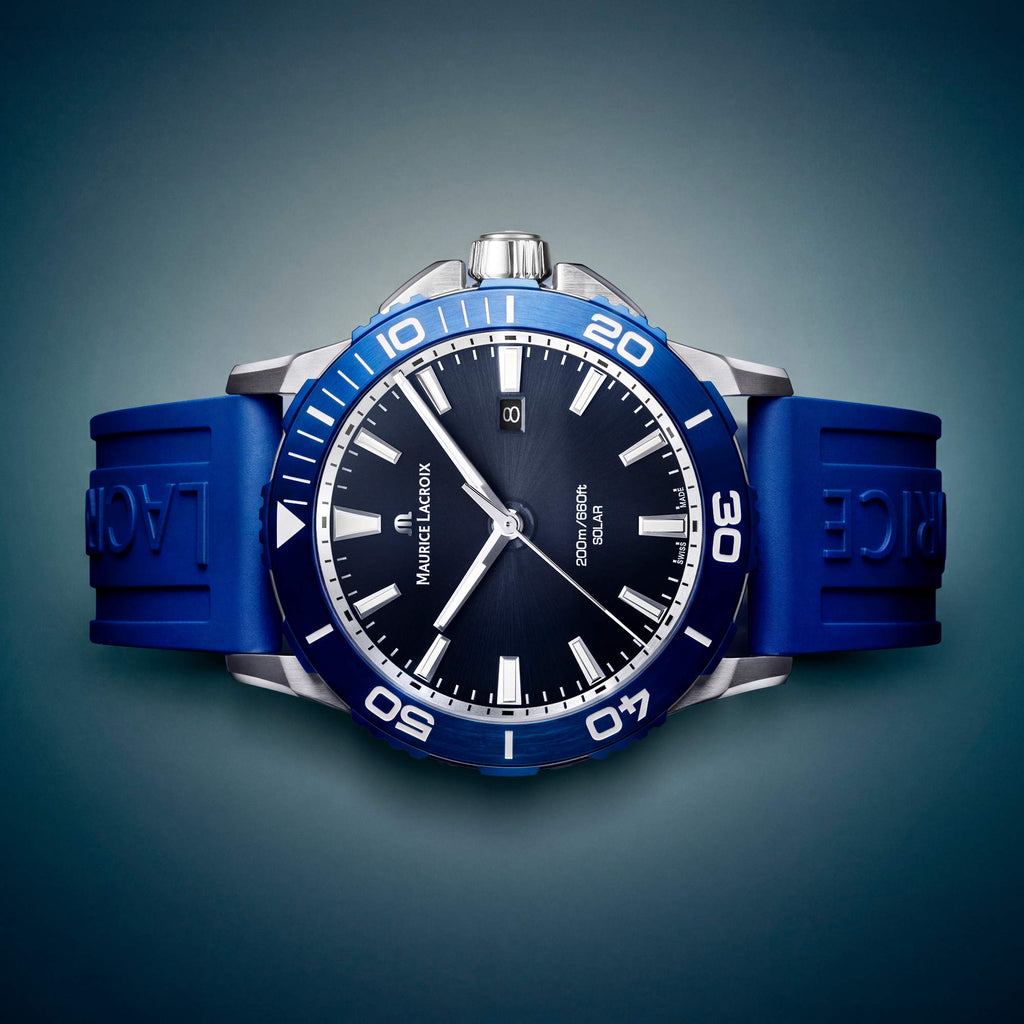 Maurice Lacroix Pontos S Solar (PT1008-SSL40-430-4) aus Aluminium, Edelstahl