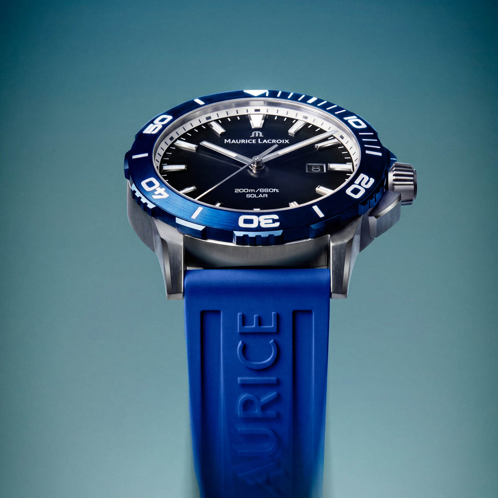 Maurice Lacroix Pontos S Solar (PT1008-SSL40-430-4) aus Aluminium, Edelstahl