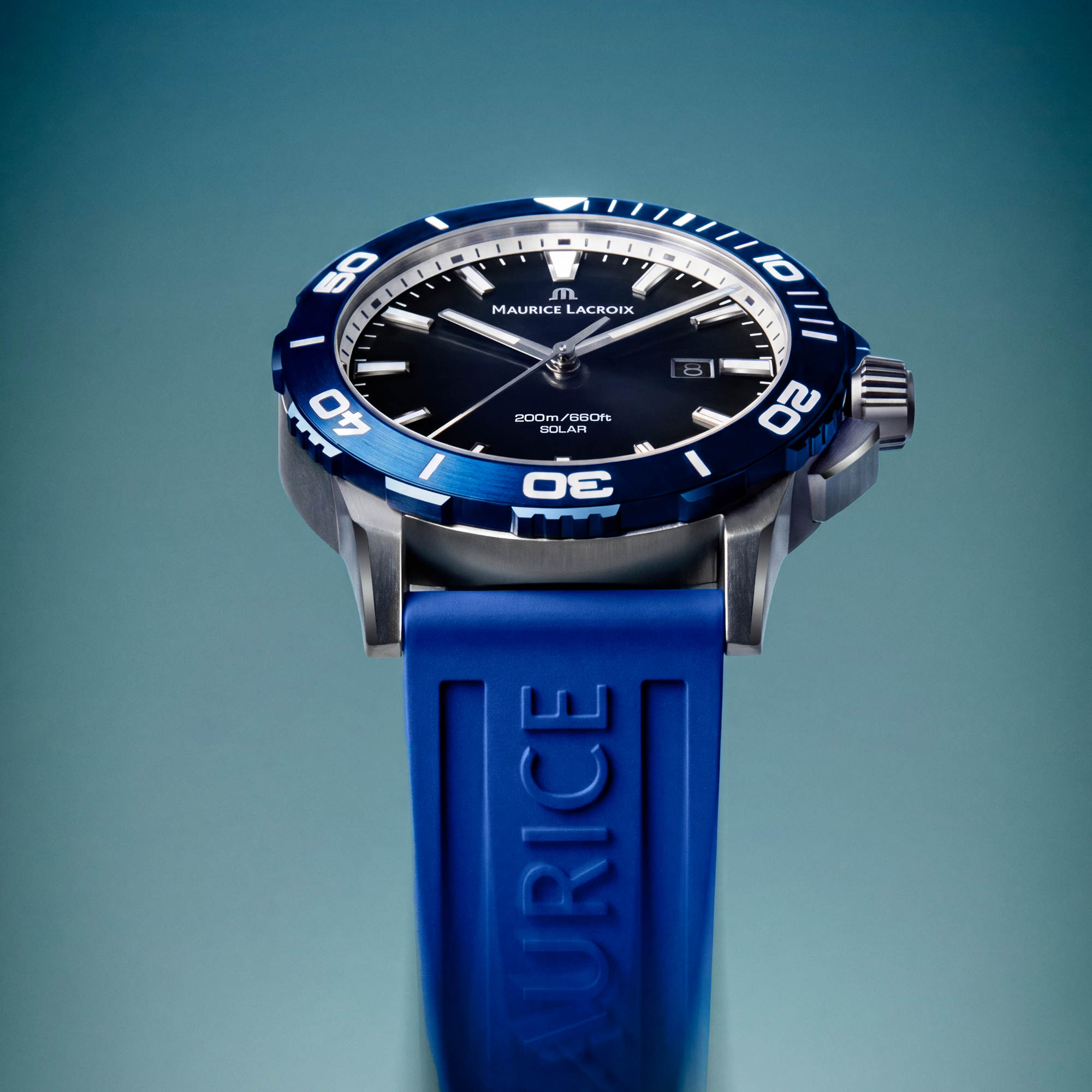 Maurice Lacroix Pontos S Solar (PT1008-SSL40-430-4) aus Aluminium, Edelstahl