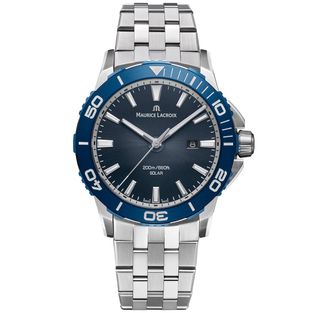 Maurice Lacroix Pontos S Solar (PT1008-SSL42-430-1) aus Aluminium, Edelstahl