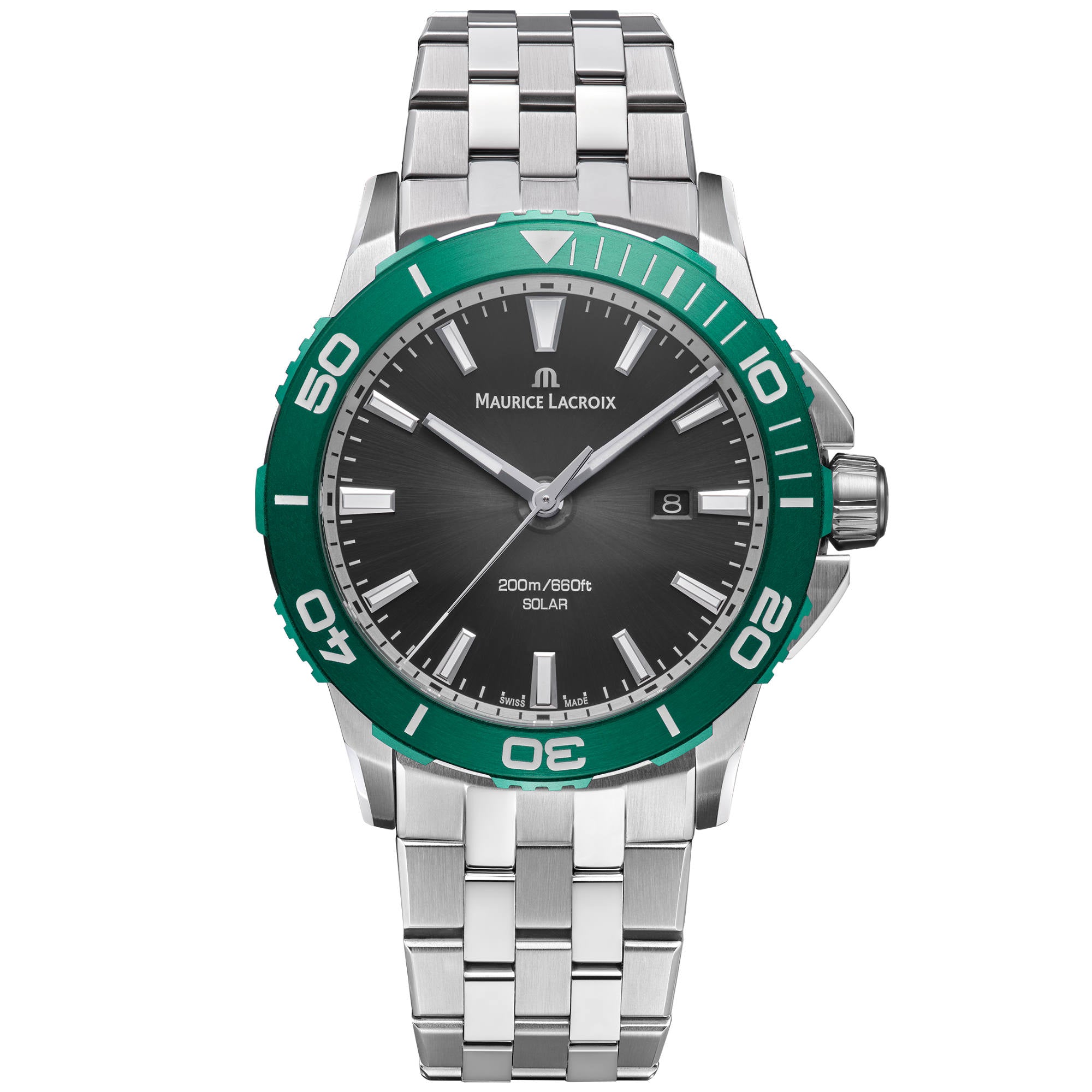 Maurice Lacroix Pontos S Solar (PT1008-SSL52-330-1) aus Aluminium, Edelstahl