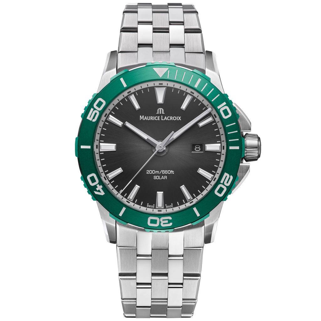 Maurice Lacroix Pontos S Solar (PT1008-SSL52-330-1) aus Aluminium, Edelstahl