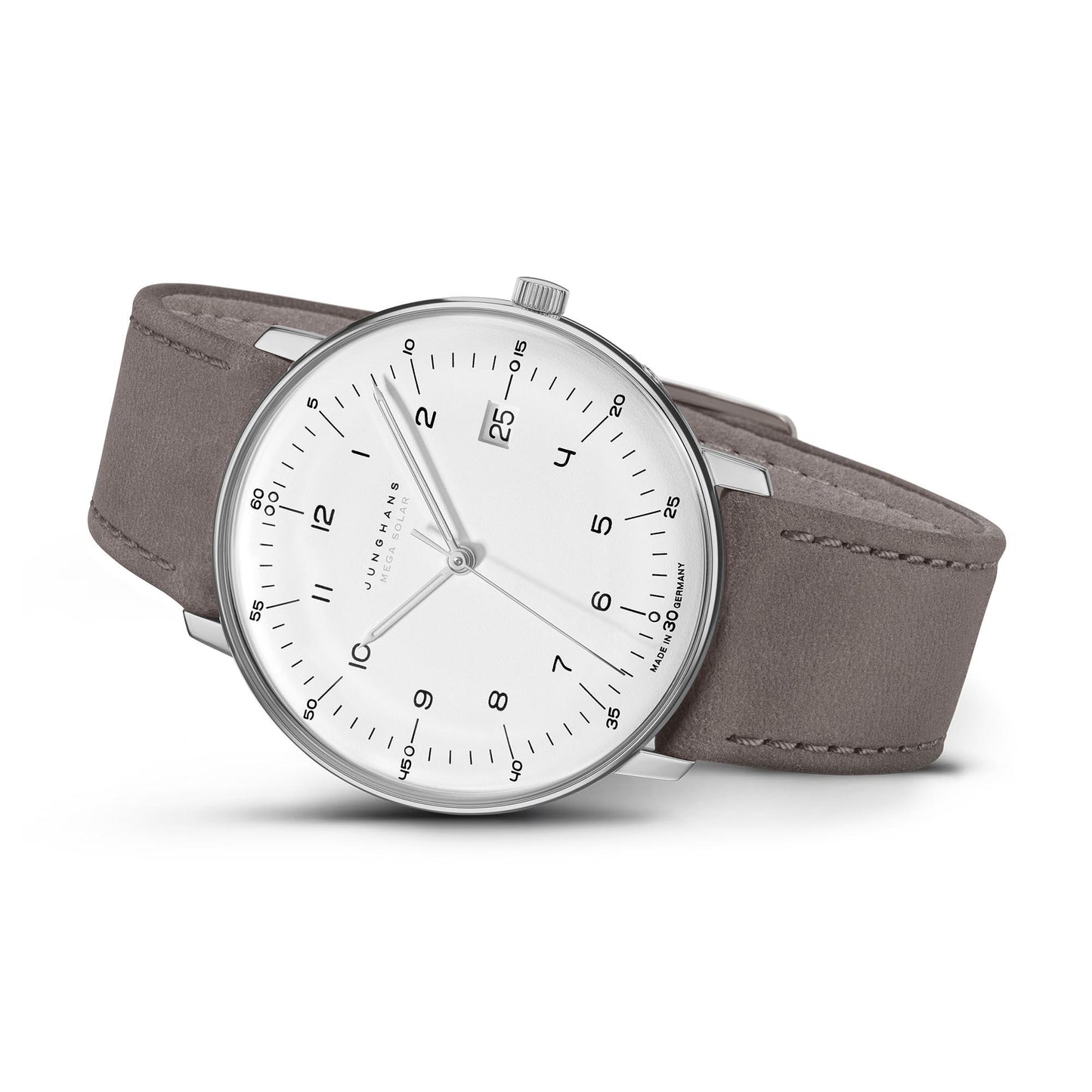 max bill MEGA Solar, Leder von Junghans (59/2021.02)