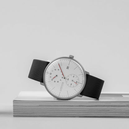 max bill Chronoscope Bauhaus, Edelstahl von Junghans (27/4493.02)